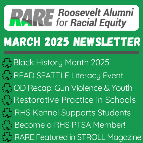RARE Newsletter March 2025 (Roosevelt Alumni for Racial Equity)