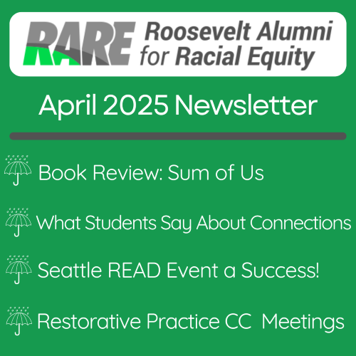 RARE Newsletter April 2025 (Roosevelt Alumni for Racial Equity)