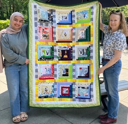 A Quilt Maker Volunteers with RARE